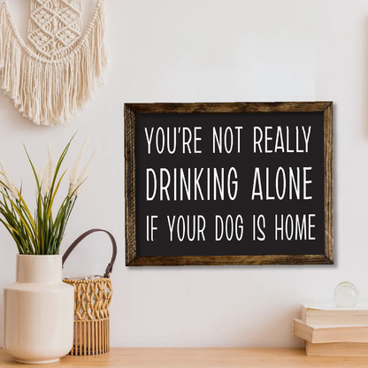 TIMBERLAND FRAME DRINKING ALONE DOG HOME