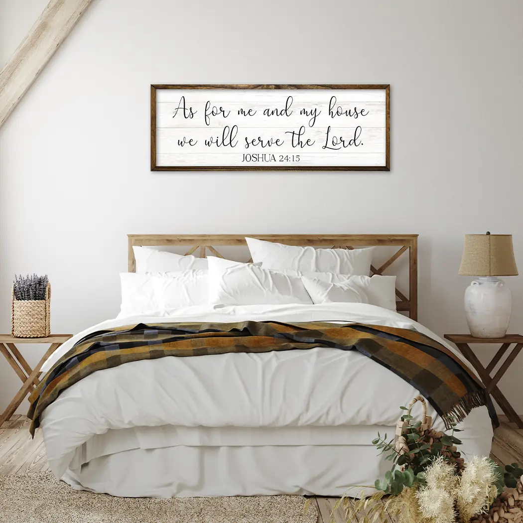TIMBERLAND FRAME SERVE THE LORD WHITE