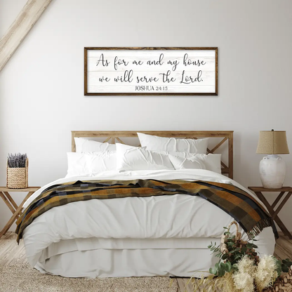 TIMBERLAND FRAME SERVE THE LORD WHITE