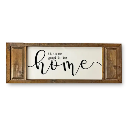 FRAMED CANVAS SO GOOD TO BE HOME