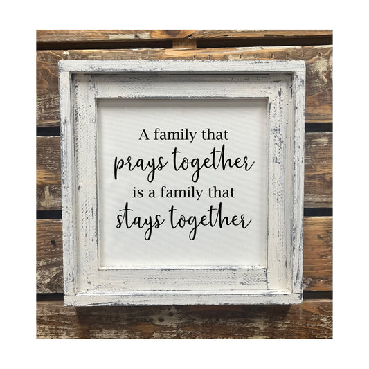 Double Frame Prays Together Stays Together