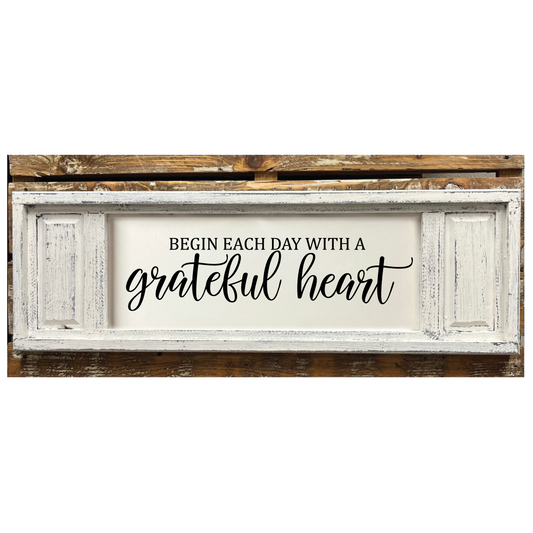 Small Double Panel Canvas Grateful Heart