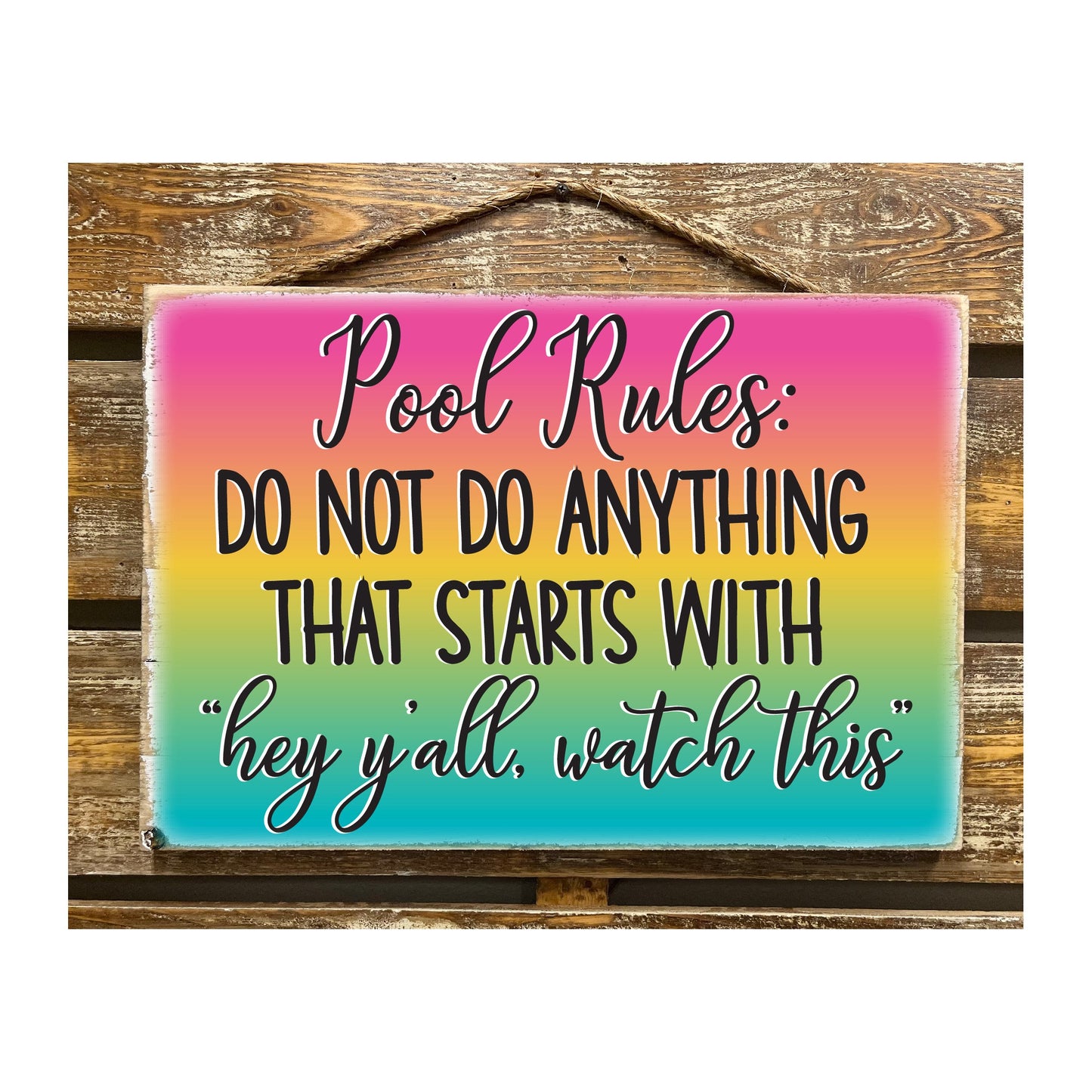 Pool Rules...
