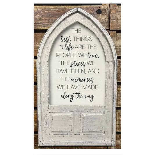 Arched Framed Canvas Best Things in Life