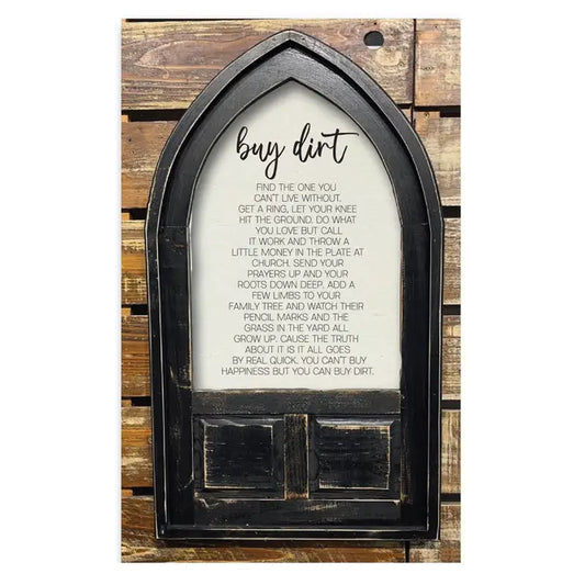 Arched Framed Canvas Buy Dirt