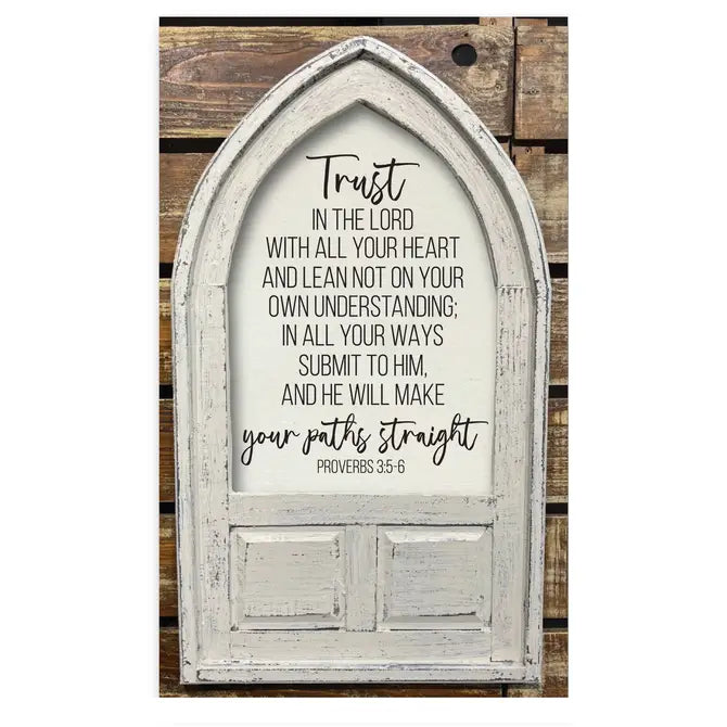 Arched Framed Canvas Trust In The Lord
