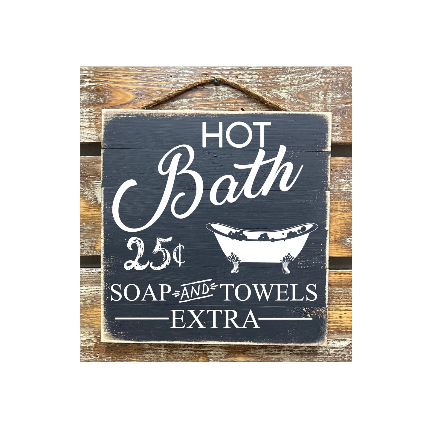 Hot Bath 25 Cents Soap And Towels Extra