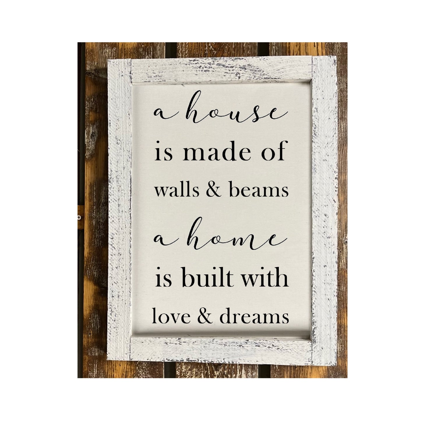 A House Is Made Of Walls And Beams...