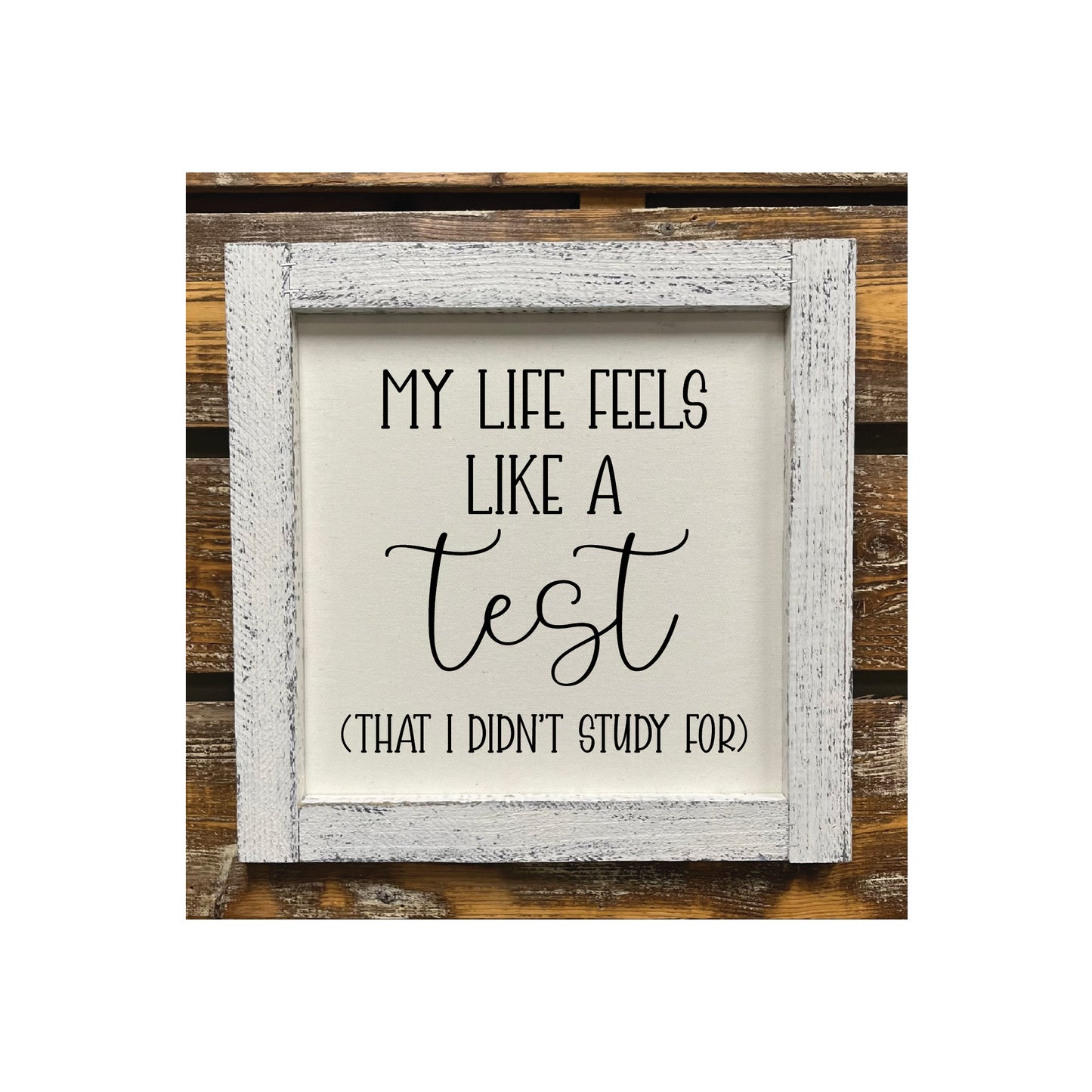 Life Feels Like a Test That I Didn't Study For