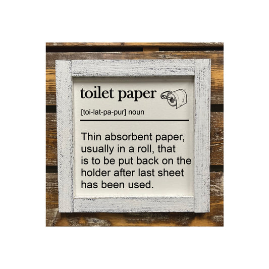 Toilet Paper Defintion