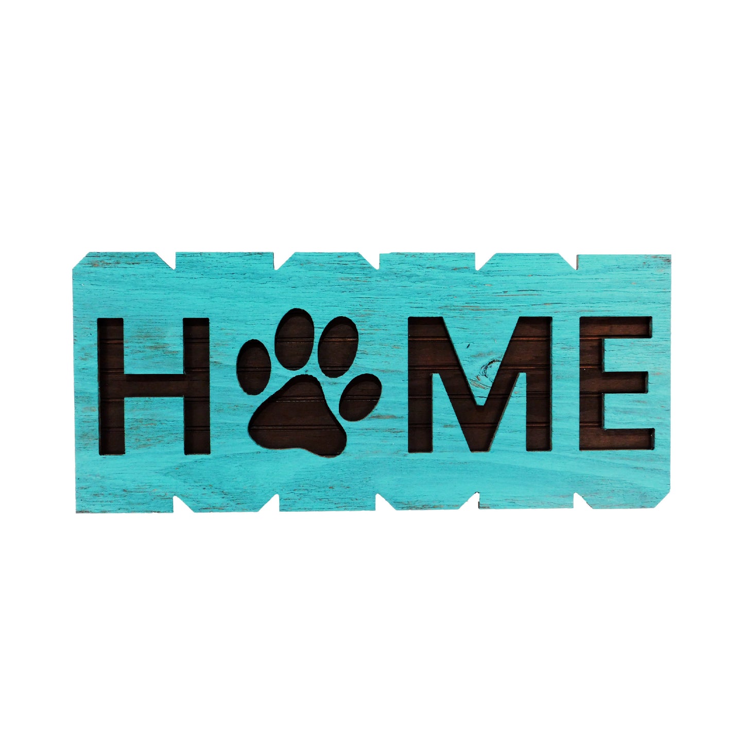 Dog Paw Home (Teal/Brown)