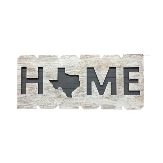 Your State Home Sign White and Gray (Enter State Name Below)