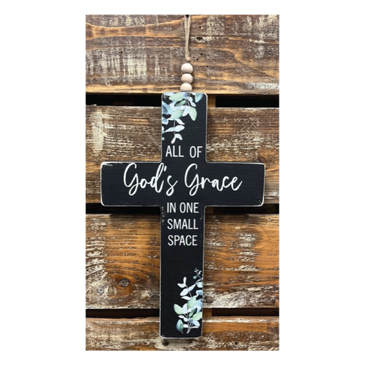 Hanging Cross All of God's Grace in One Small Space